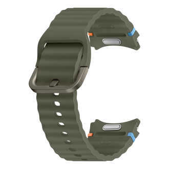 Galaxy Watch7 Sport Band (S/M) Back-Perspective Green 