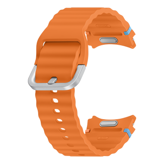 Galaxy Watch7 Sport Band (S/M) Back-Perspective Orange 