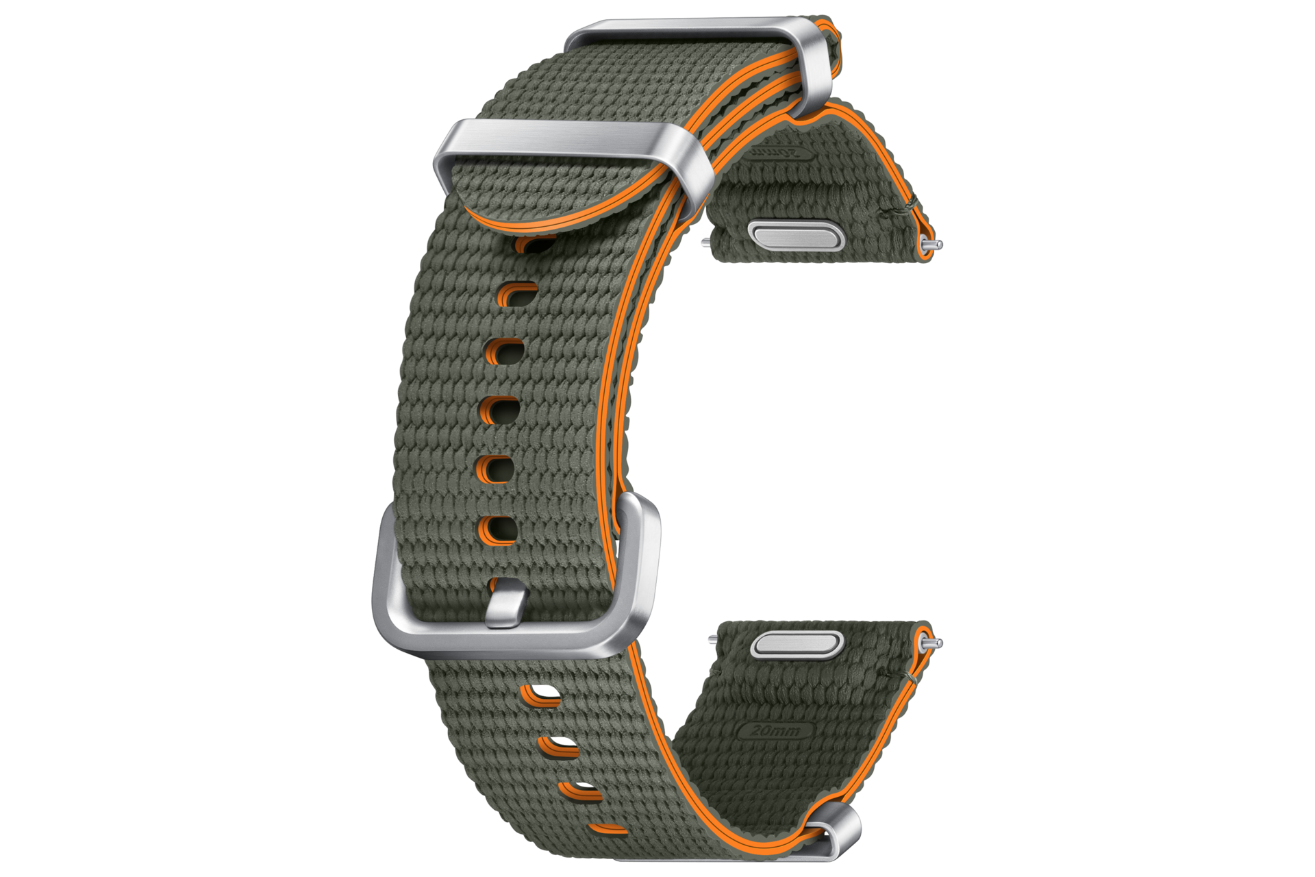 Galaxy Watch7 Athleisure Band (S/M) Back-Perspective Green 