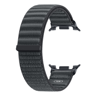 Fabric Band (S/M) for Galaxy Watch9 (Watch8) Back-Perspective Black 