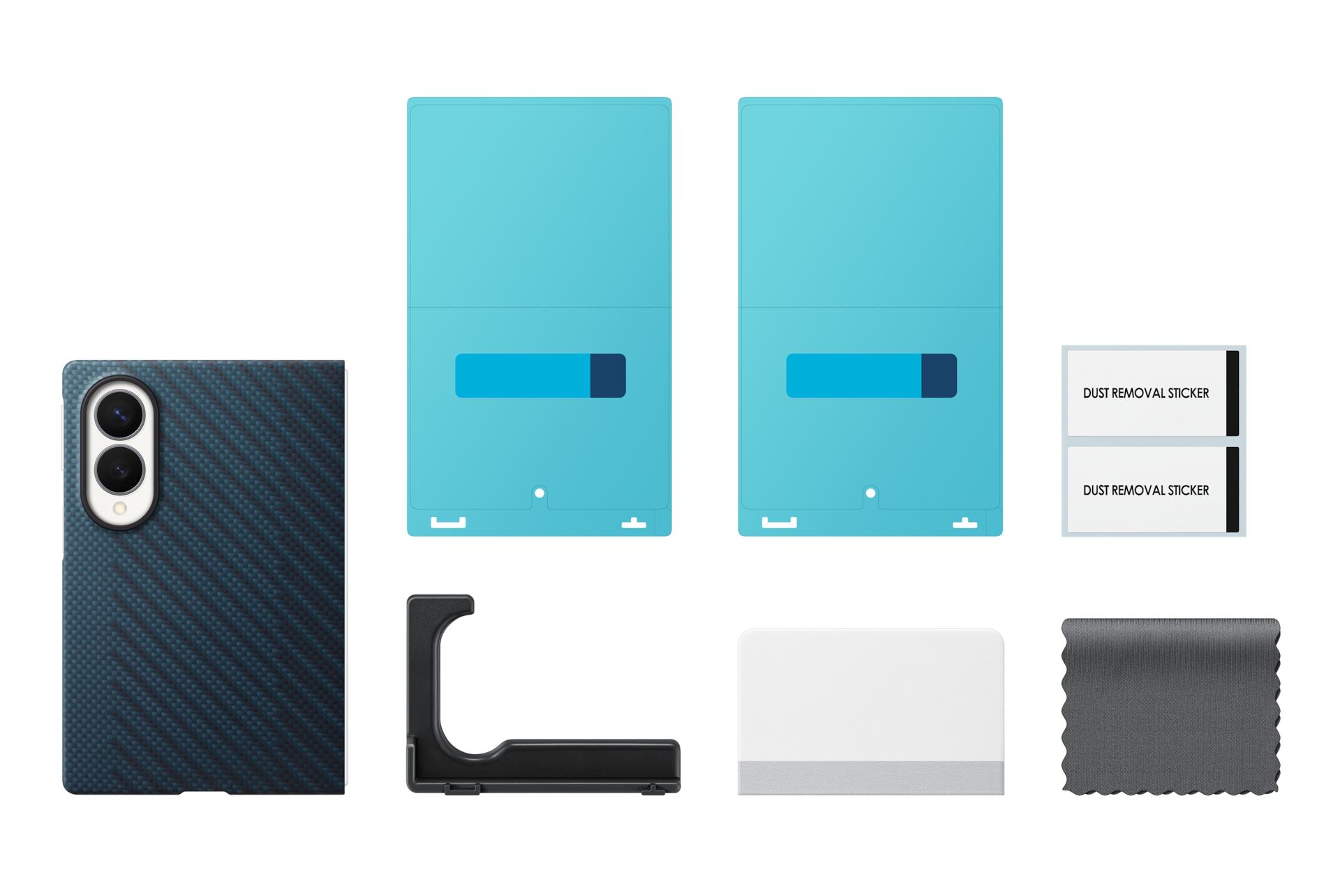 Galaxy Z Fold8 Carbon Magnet Case Set-Cut Blue 