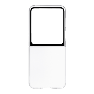 Galaxy Z Flip6 Slim Clear Case Back Transparent 