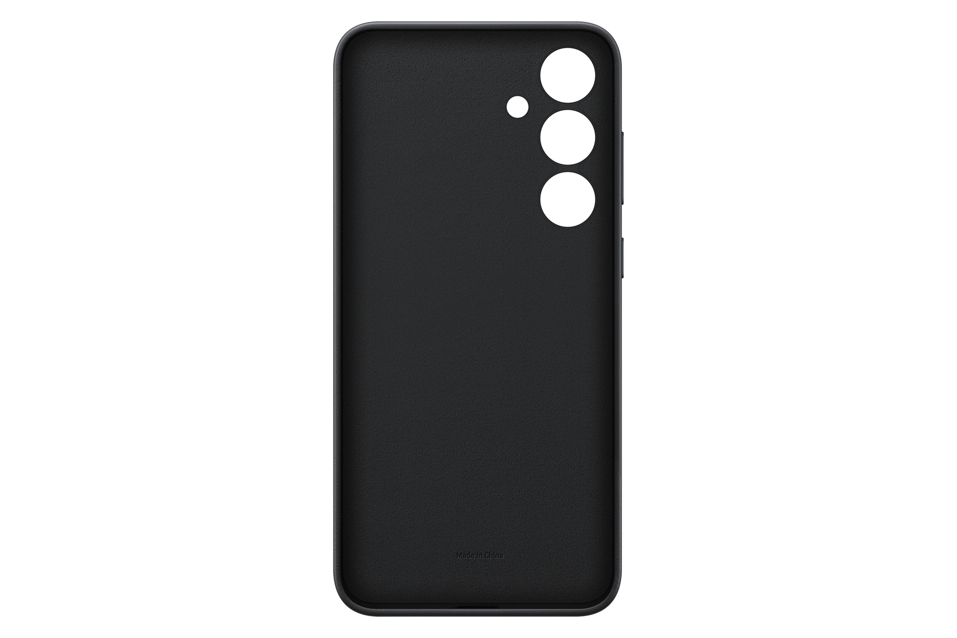 Galaxy S24+ Vegan Leather Case Back Black 
