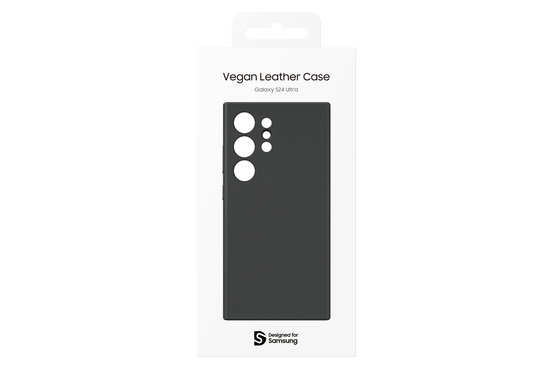 Galaxy S24 Ultra Vegan Leather Case Package Black 