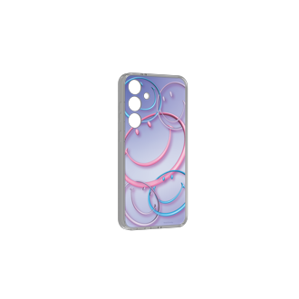Smiley® Flipsuit-kort til Galaxy S24+ Side Mirror Purple 