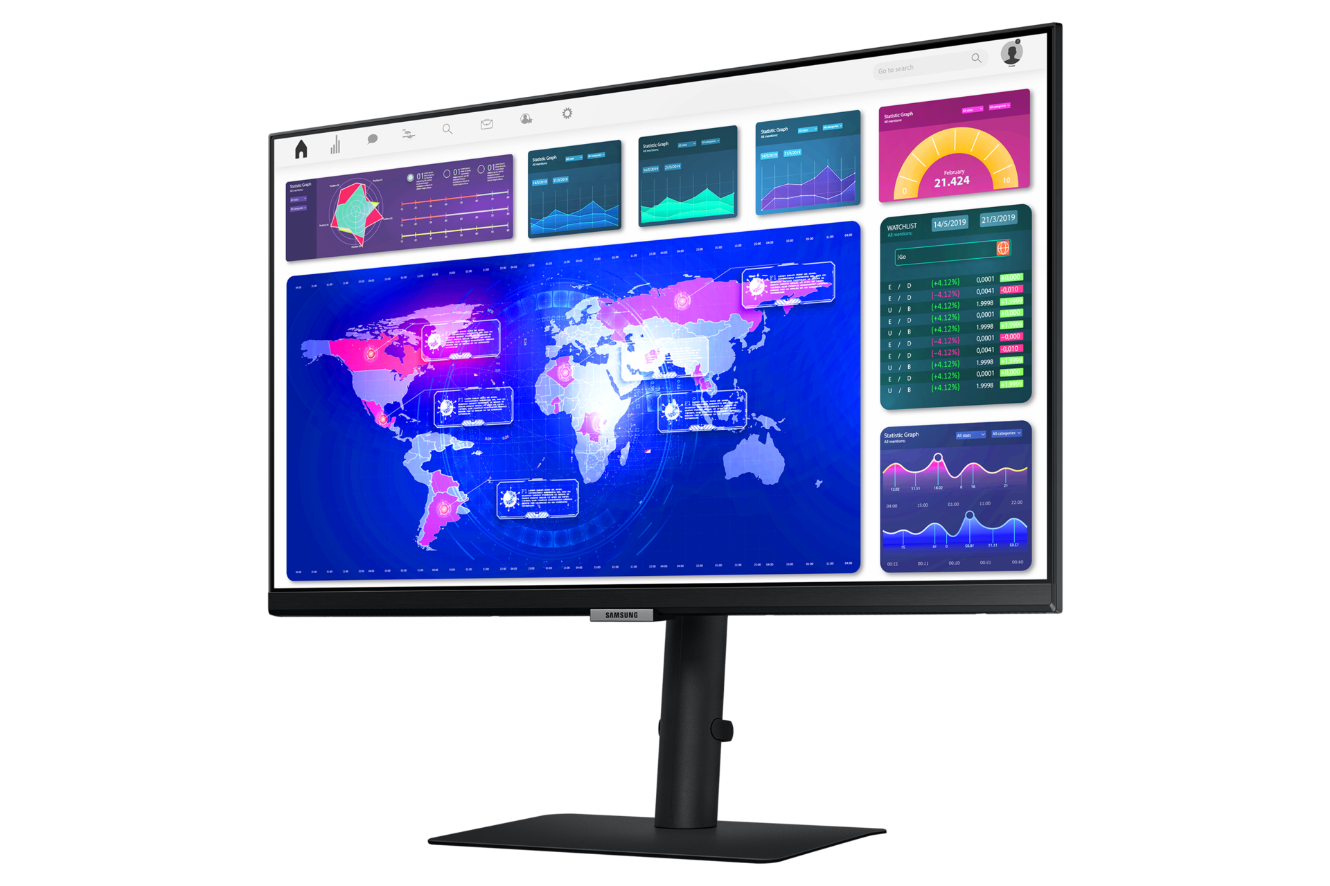 QHD Monitor with IPS panel and USB type-C R-perspective2 Black 