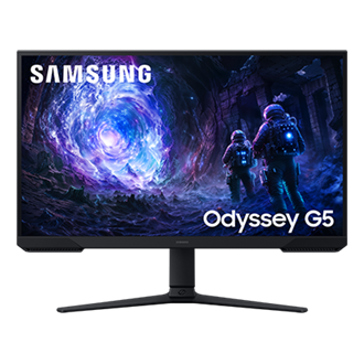 27"/32" Odyssey G5 G51F QHD 180Hz Gaming Monitor Front2 Black 