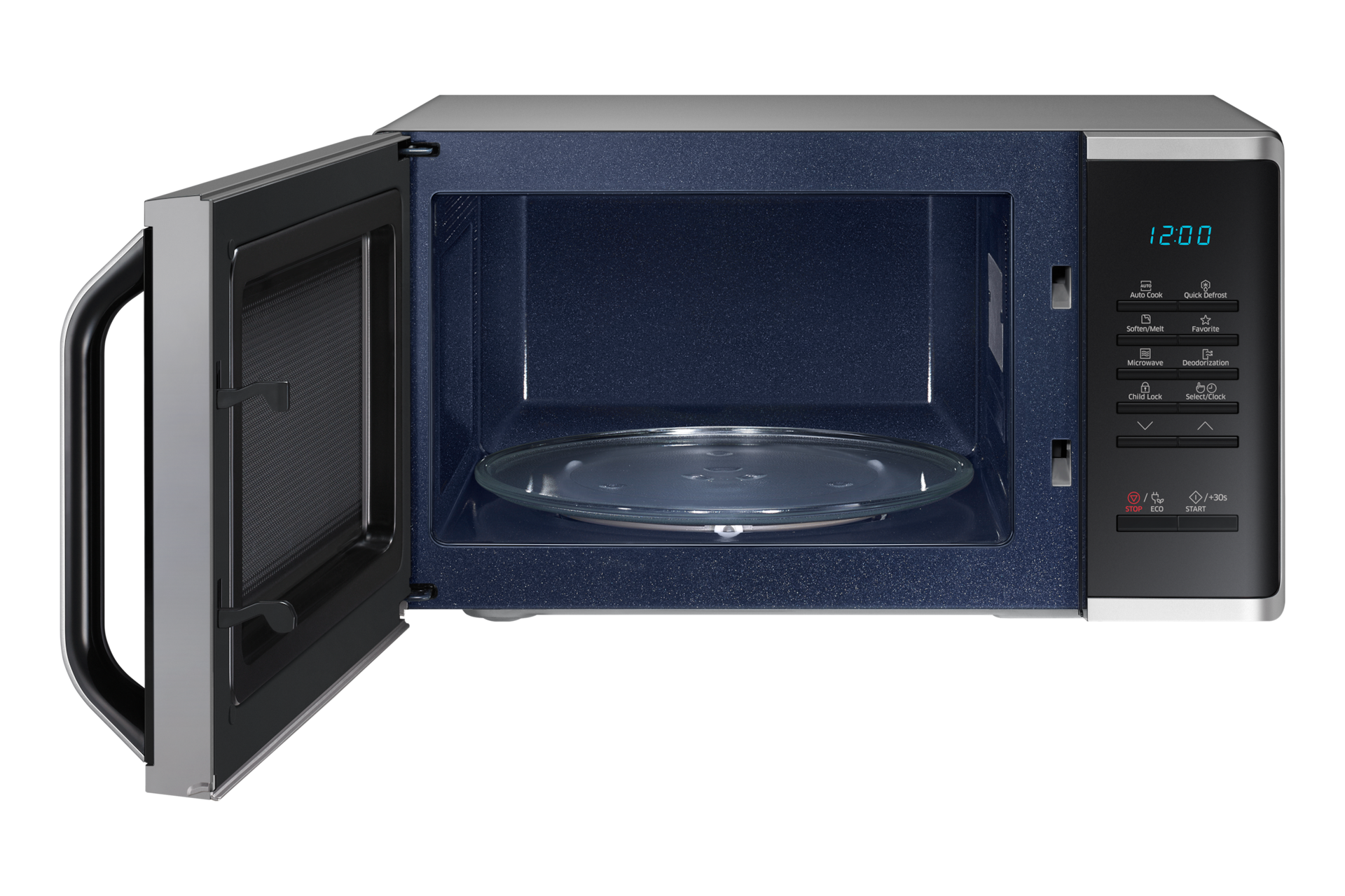 MW3500K Mikrobølgeovne med Quick Defrost, 23L Front-Open Silver 