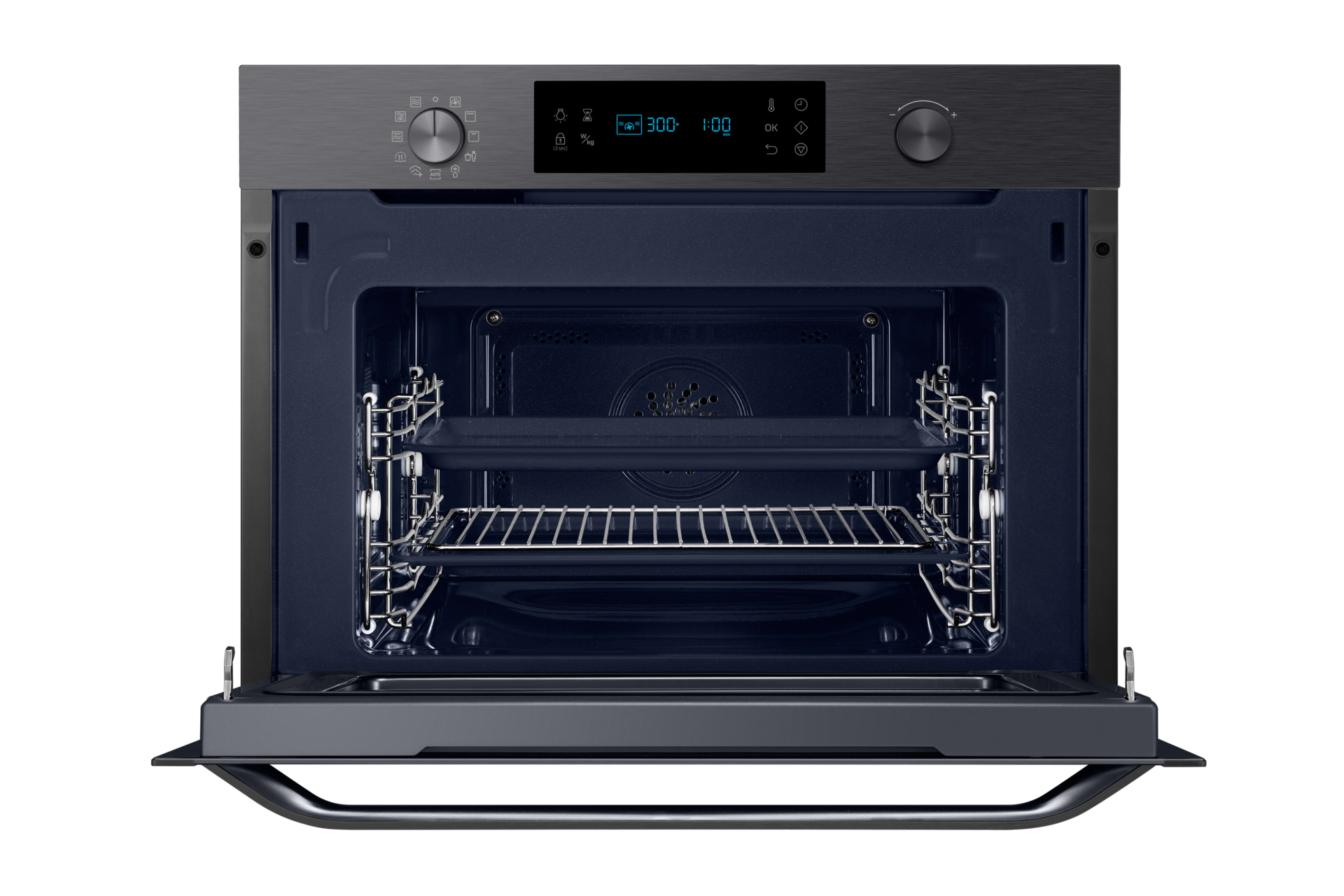 front-open jet black