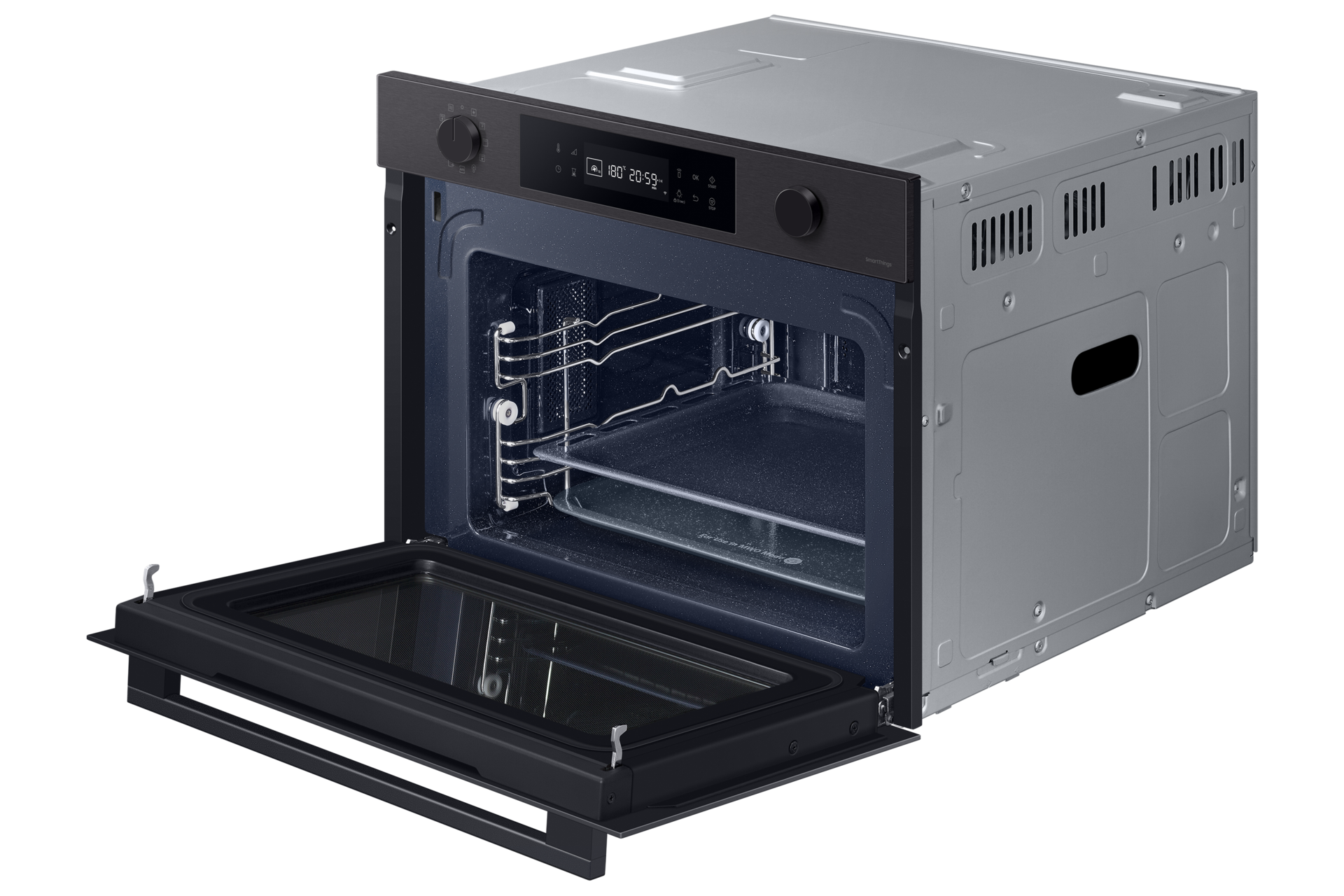 NQ7000B 4 Compact Oven with Microwave Combi, 50L R-Dynamic-Open2 Black 