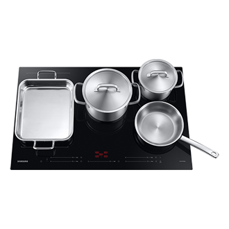 NZ8500BM Oven Cooktop with Flex Zone and Dual Ring Detail-Flex-zone1 Black 