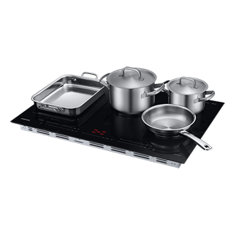 NZ8500BM Oven Cooktop with Flex Zone and Dual Ring Detail-Flex-zone2 Black 