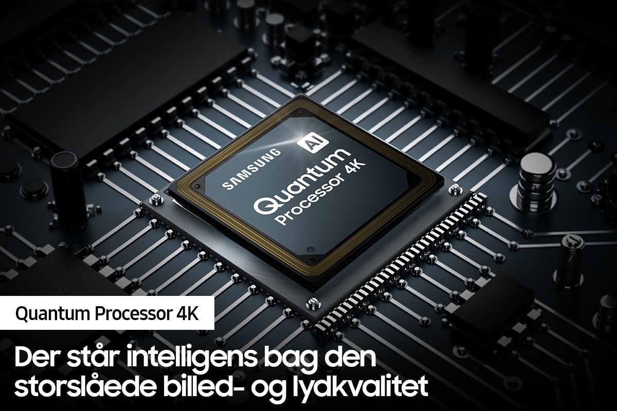 QLED-TV'et Q80A med Samsungs kraftige Quantum Processor 4K forbedrer indholdet.