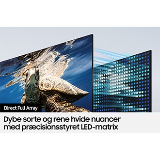 QLED-TV'et Q80A med Direct Full Array producerer tydelige billeder med høj kontrast