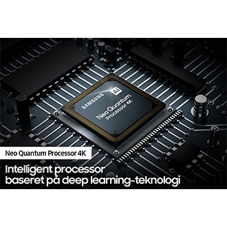QLED-TV'et QN95A med Samsungs kraftige Neo Quantum Processor 4K forbedrer indholdet.