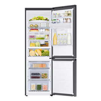 Køle-fryseskab AI Energy Mode 185 cm Front-Open-With-Food Black 