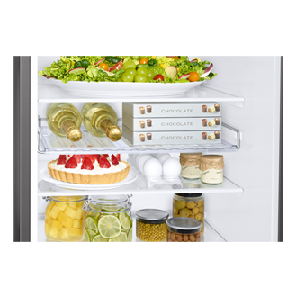 Køle-fryseskab AI Energy Mode 185 cm Detail-Wine-Shelf Silver 