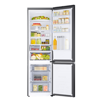 Køle- og fryseskab Twin Cooling Plus™ 203 cm Front-Open-with-food Black 