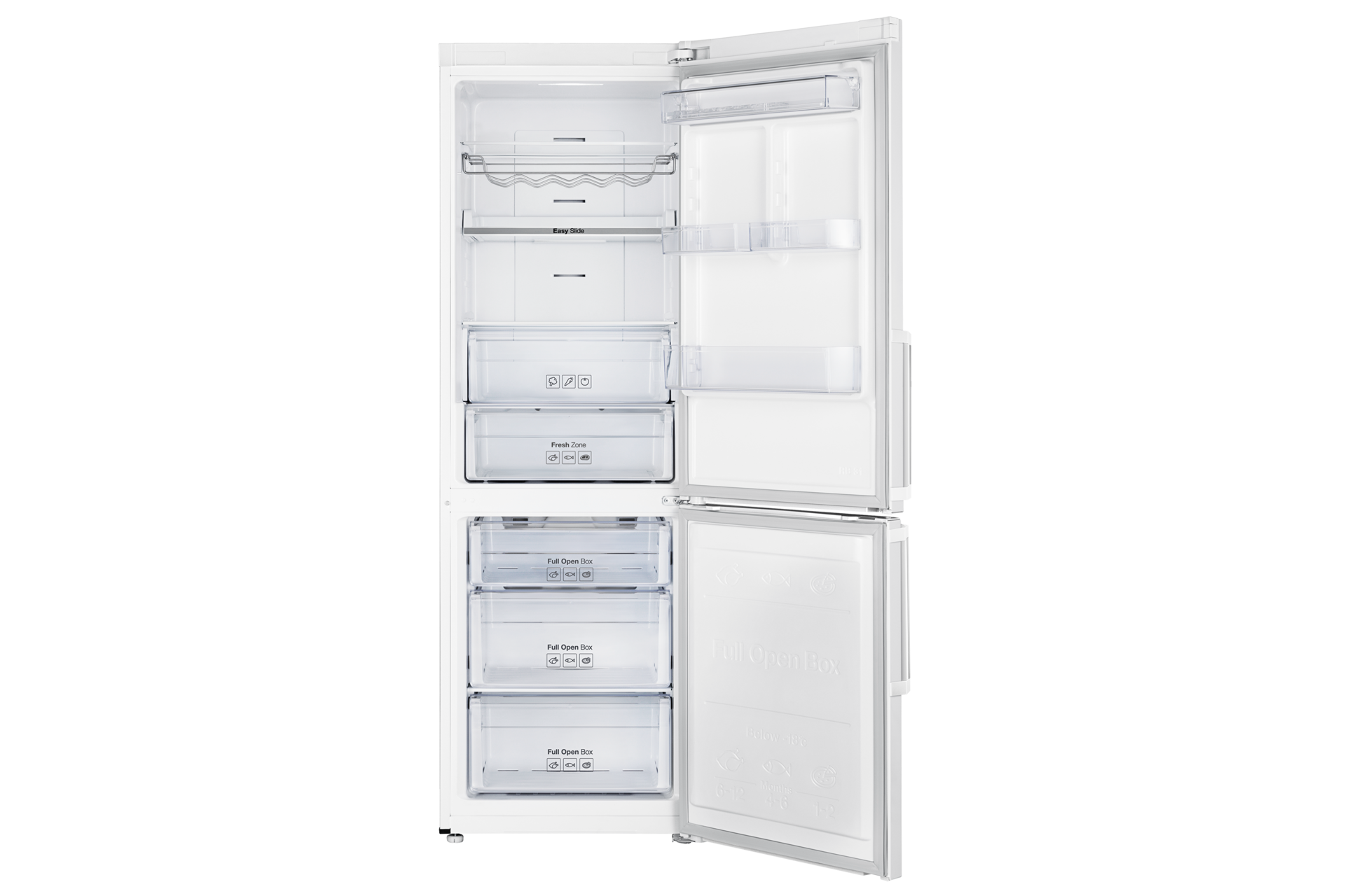 front-open white