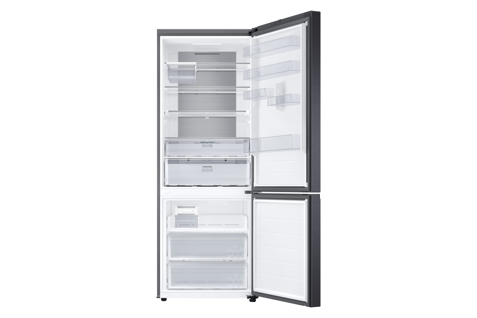 Ekstra bredt køle-fryseskab Twin Cooling Plus™ 203 cm Front-Open Refined Inox 