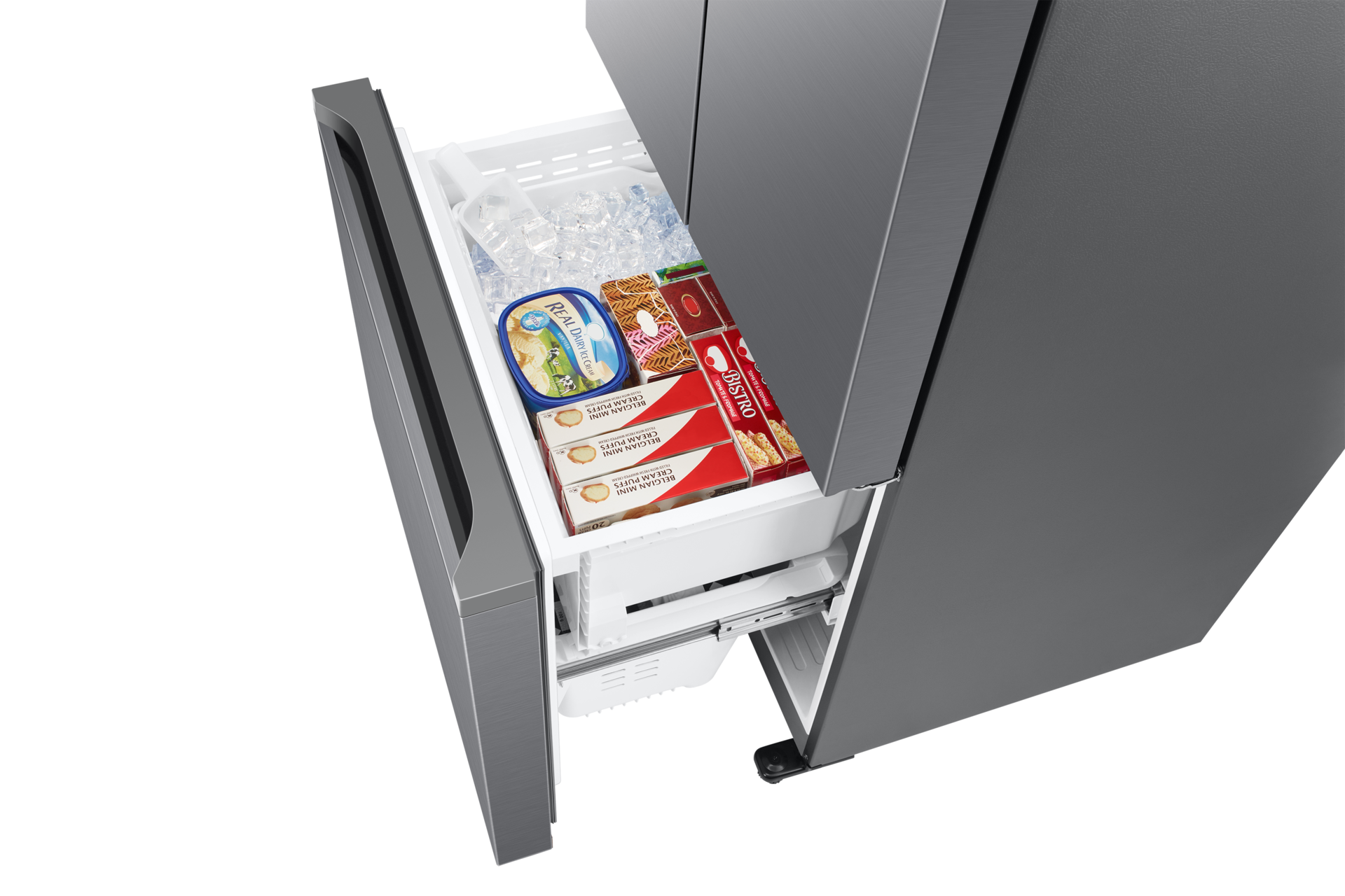 RF5000C French Door Refrigerators with SmartThings Detail-Freezer-Box-Food1 Silver 
