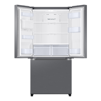 RF5000C French Door Refrigerators with SmartThings Front-Open-Without-Food Silver 