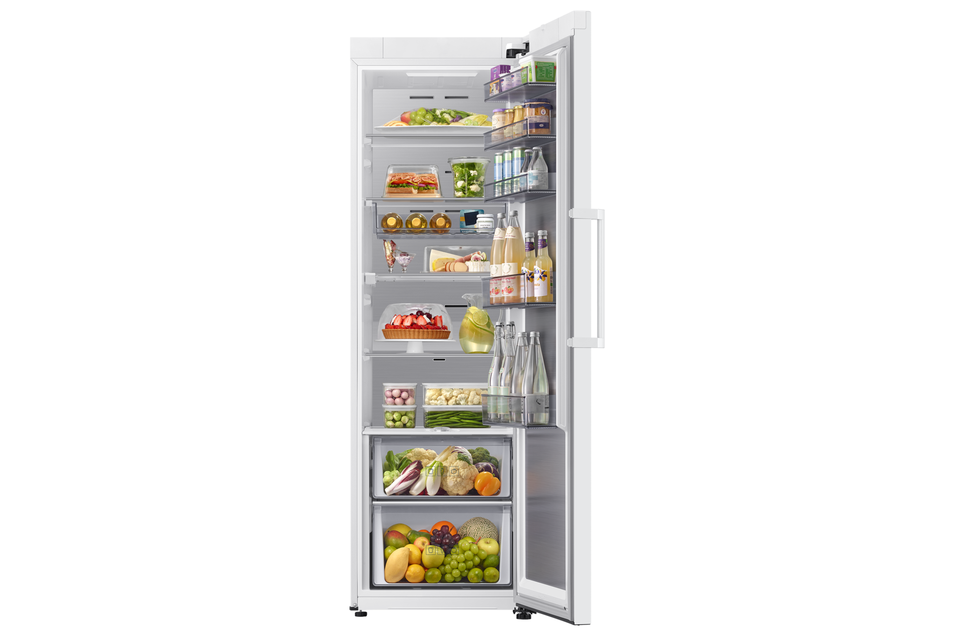Tall One Door RI80H/24 AI precise cooling 387L Front-Open-With-Food White 