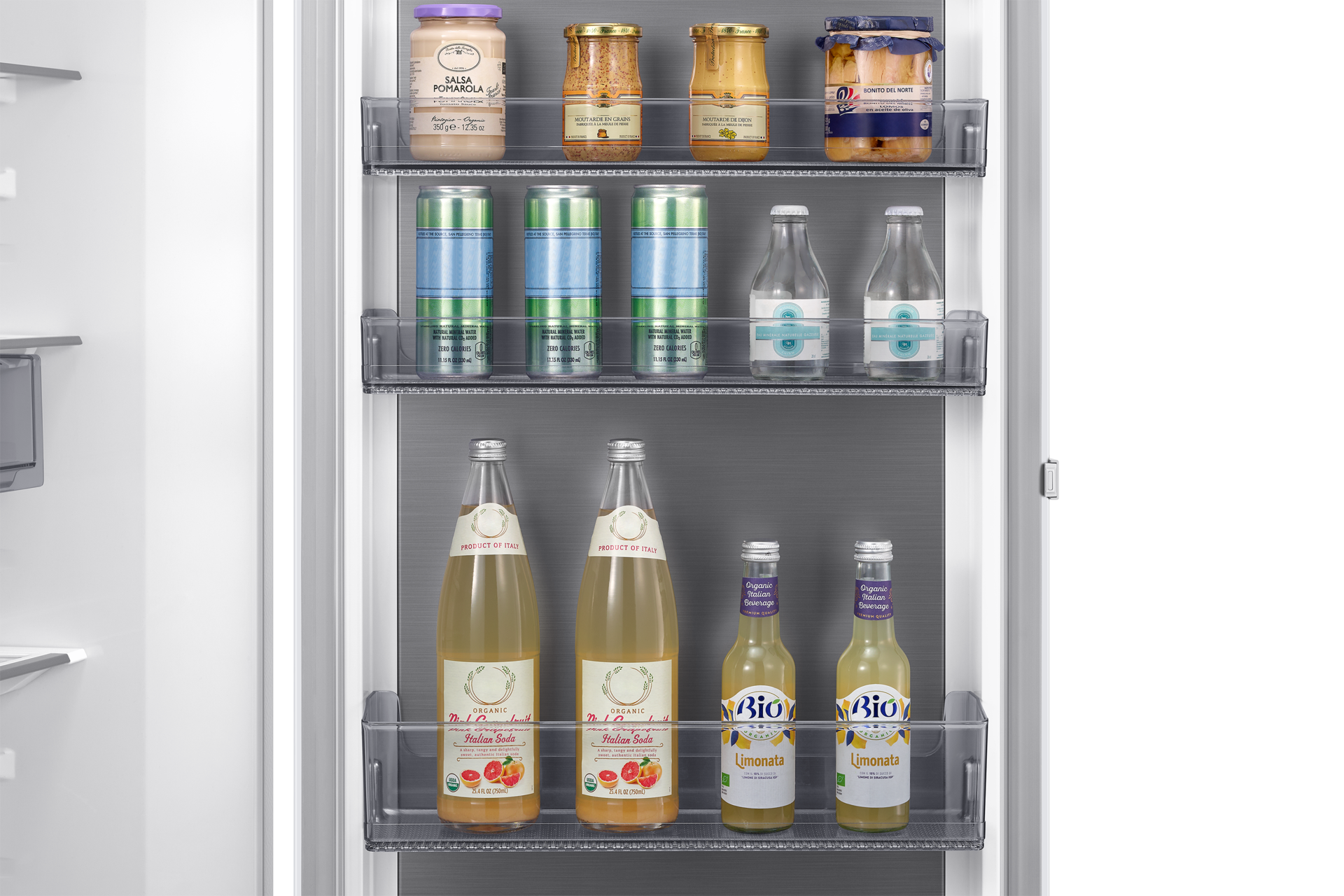 Tall One Door RI80H/24 AI precise cooling 387L Detail-Metal-Door White 