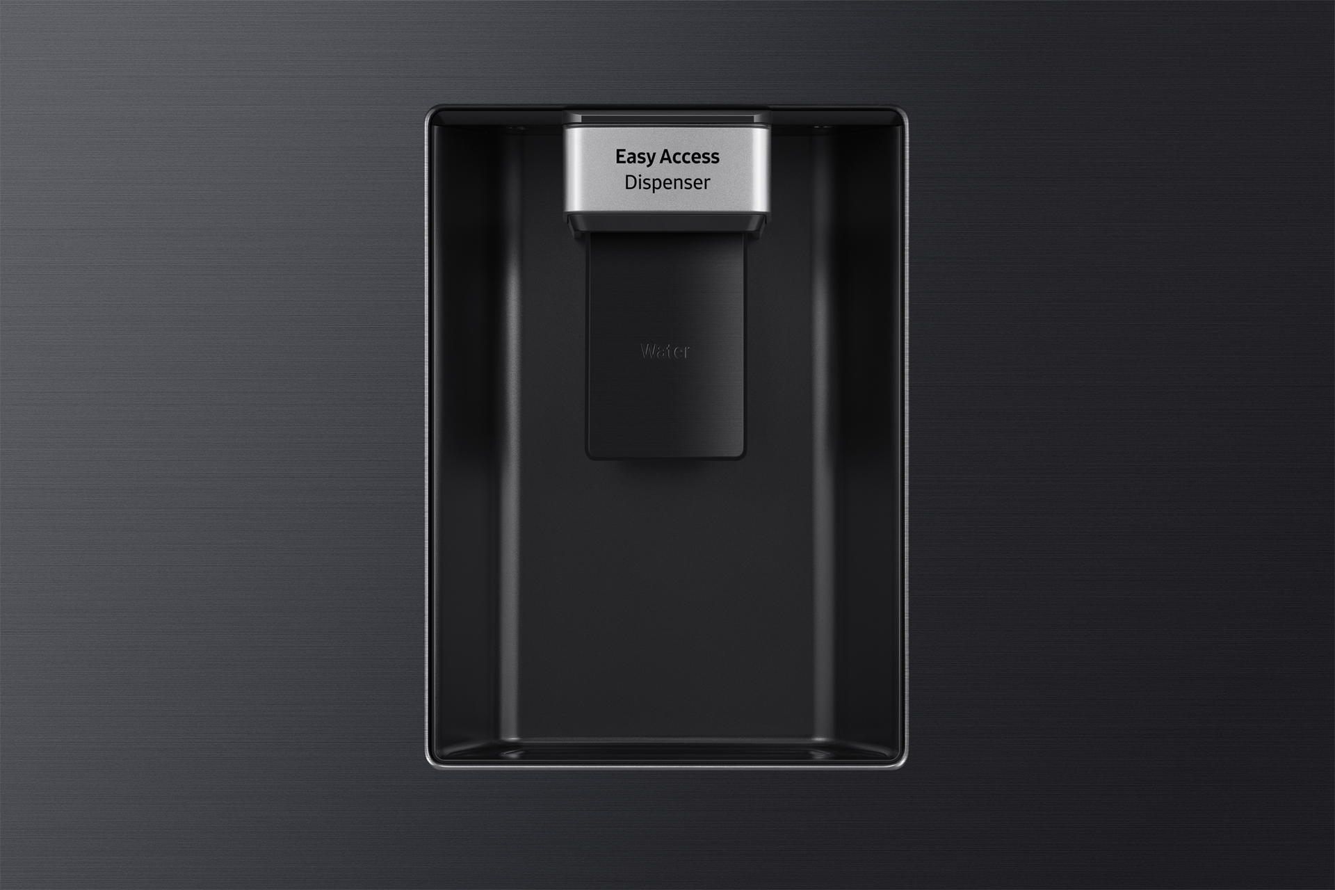 Fridge One Door AI precise cooling 186cm Detail-Dispenser Black 