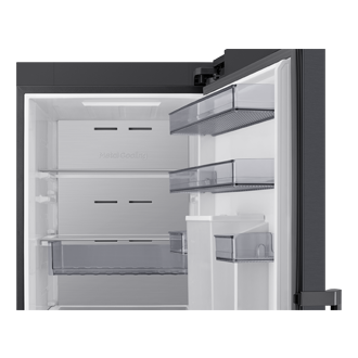 Fridge One Door AI precise cooling 186cm Detail-Metal-Duct Black 
