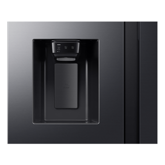 Køle-fryseskab Side by Side med fast vandtilslutning 178 cm Detail-Dispenser Black Doi 