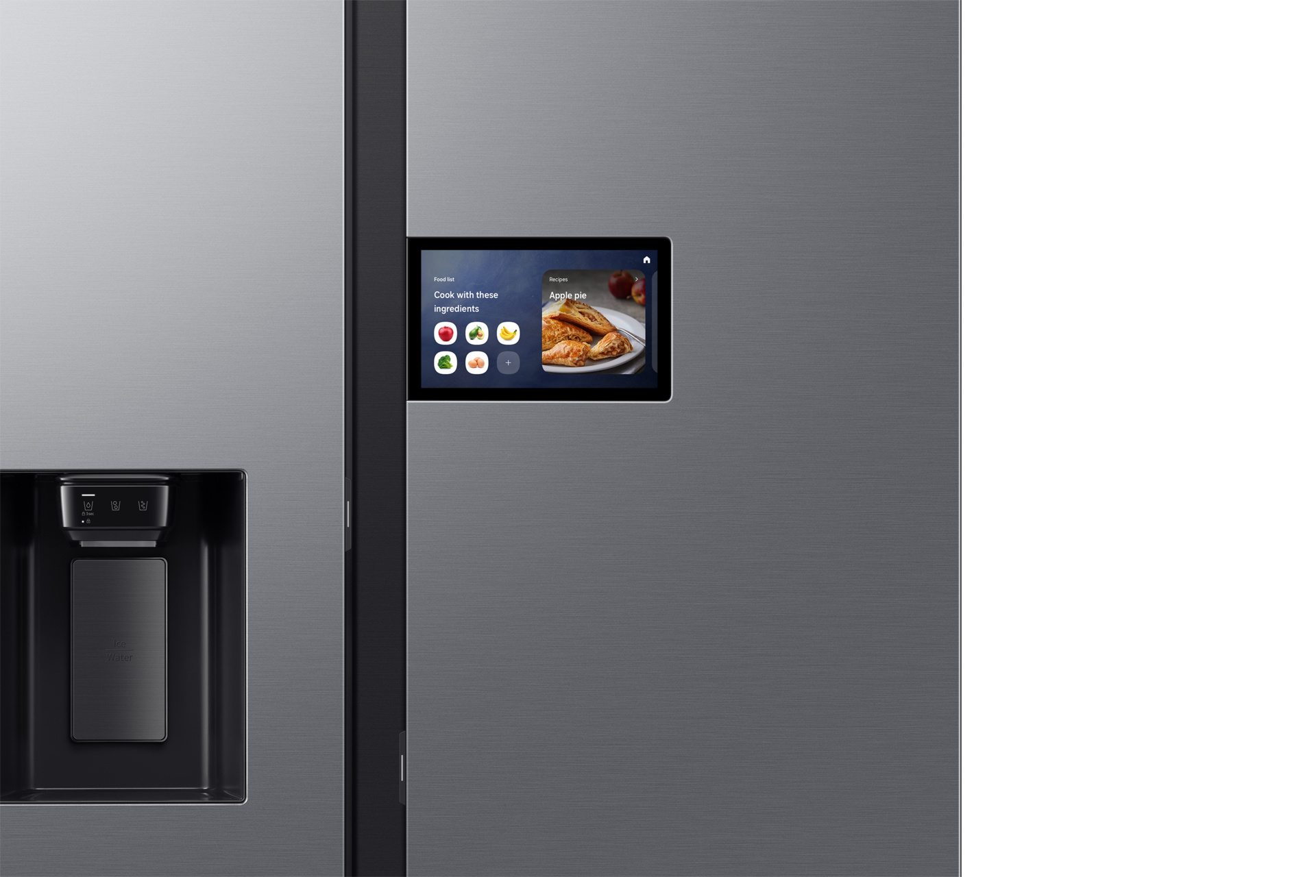 Bespoke AI Refrigerator SBS AI Home Refrigerator SBS AI Home SBS AI Home Detail-Screen1 Silver 