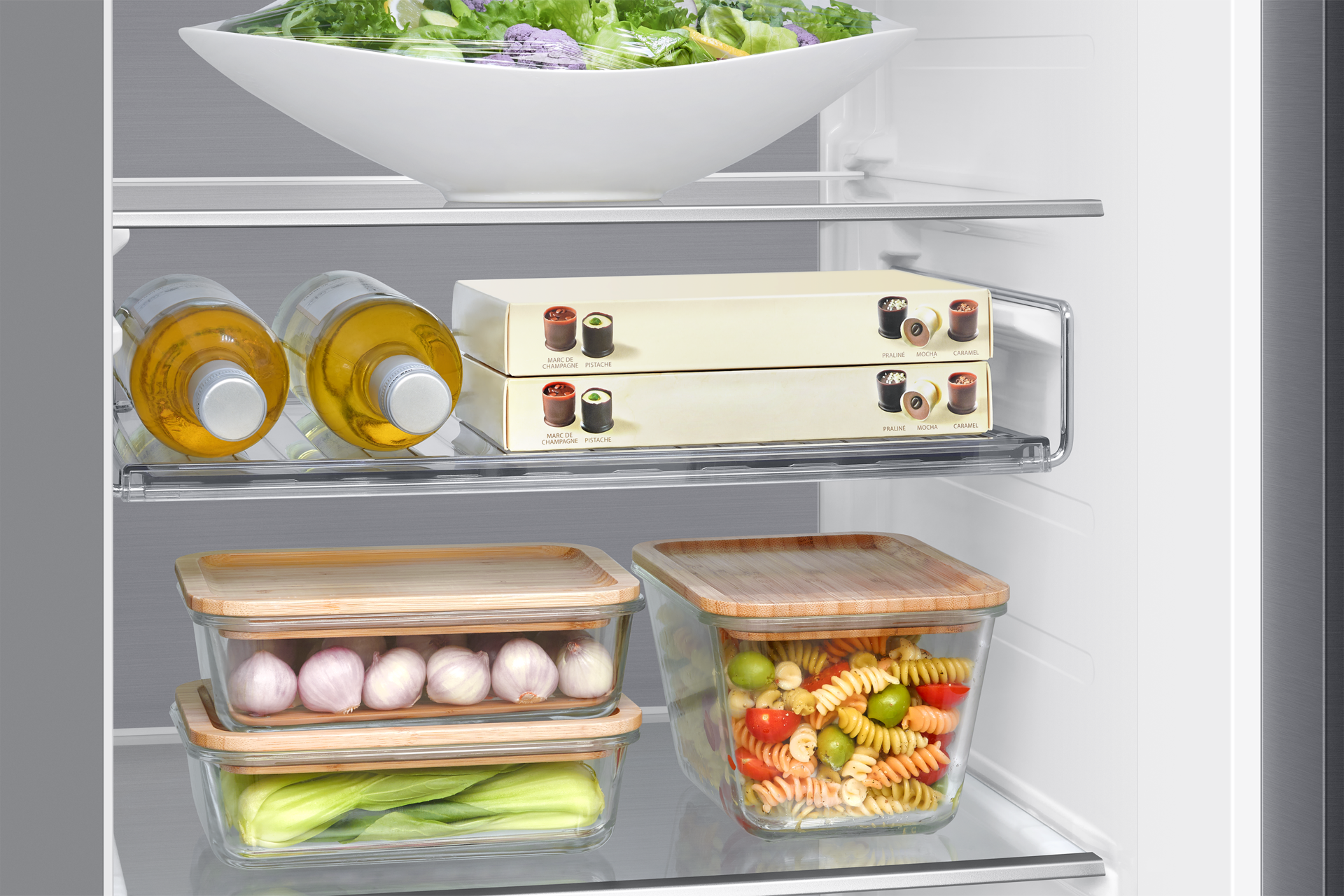 Bespoke AI Refrigerator SBS AI Home Refrigerator SBS AI Home SBS AI Home Detail-Rack-Shelf Silver 