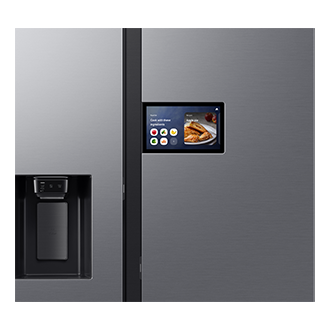 Bespoke AI Refrigerator SBS AI Home Refrigerator SBS AI Home SBS AI Home Detail-Screen1 Silver 