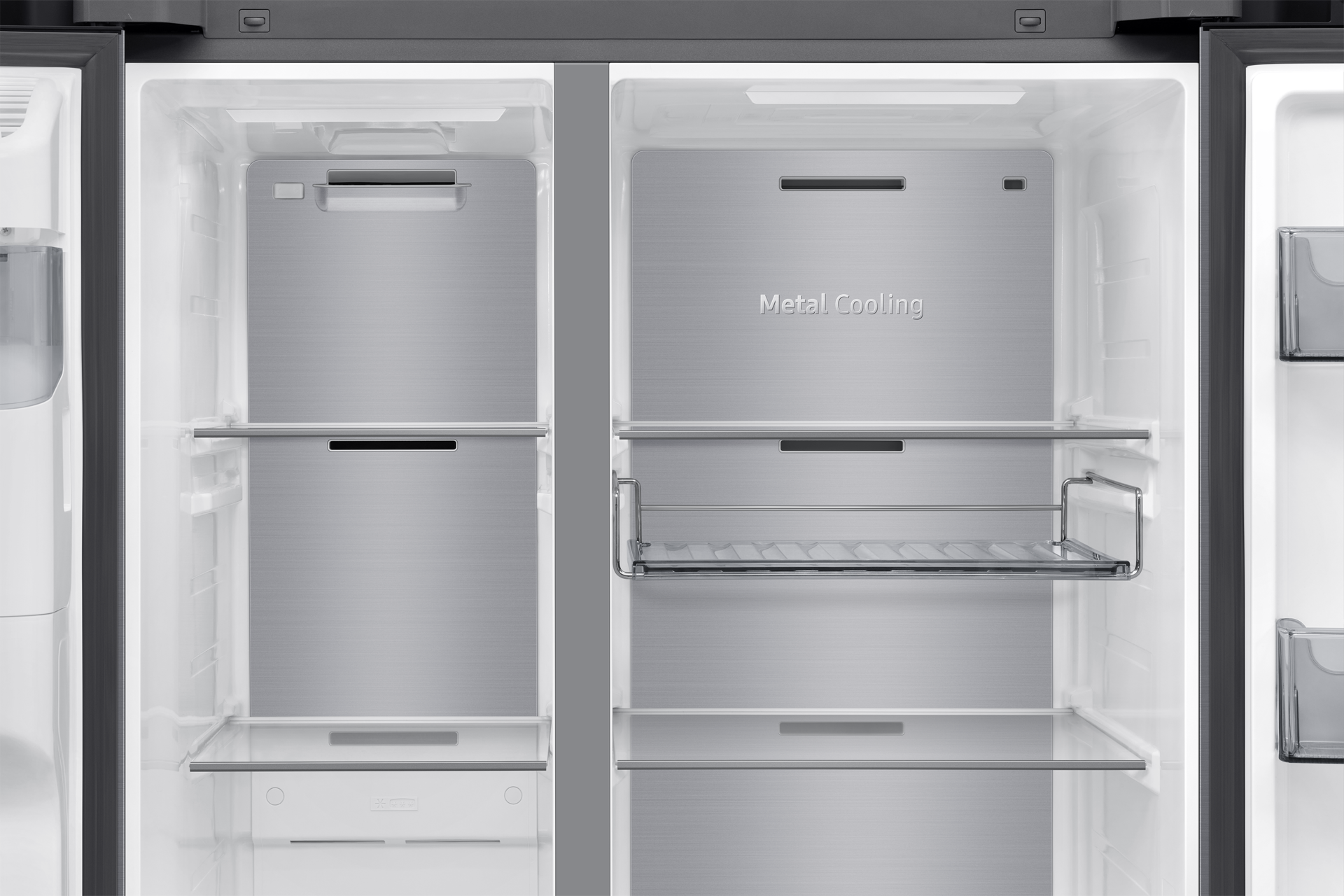 Bespoke AI Refrigerator SBS AI Home Refrigerator SBS AI Home SBS AI Home Detail-Metal-Cooling Silver 