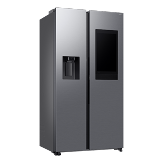 Bespoke AI Refrigerator SBS -Family Hub L-Perspective Silver 