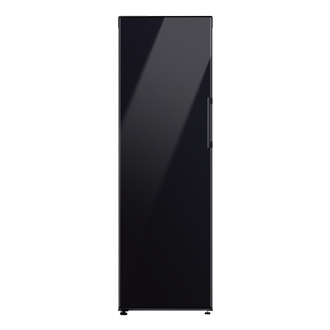 Bespoke Fryser med Metal Cooling 186 cm Front Clean Black 