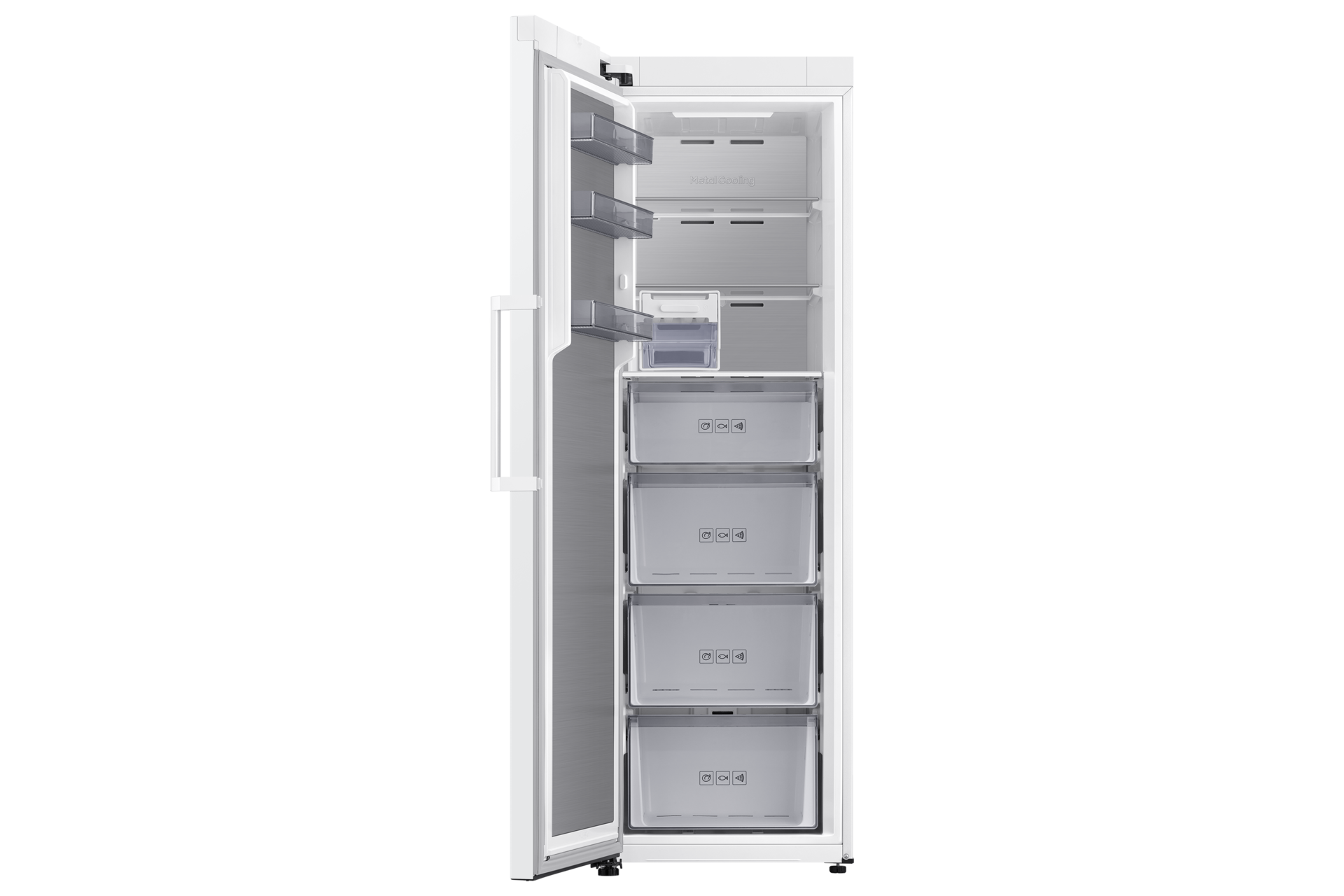 Freezer One Door Full-Flex Convertible 186cm Front-Open White 