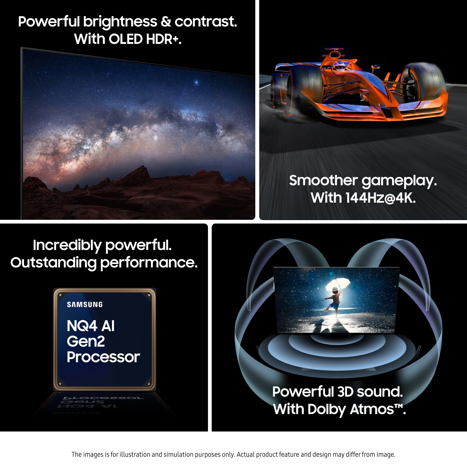 42" OLED S90F 4K Samsung Vision AI Smart TV (2025) Black