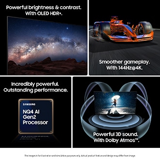 42" OLED S90F 4K Samsung Vision AI Smart TV (2025) Black