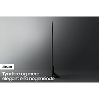 Profilvisning af Crystal UHD-TV'et AU9000 viser, hvor utrolig tyndt design man får med Crystal UHD TV AirSlim