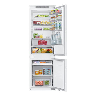 BRB80F Bottom Mount Freezer with SmartThings AI Energy Mode BRB70F26CES0EO Front-Open-With-Food White 