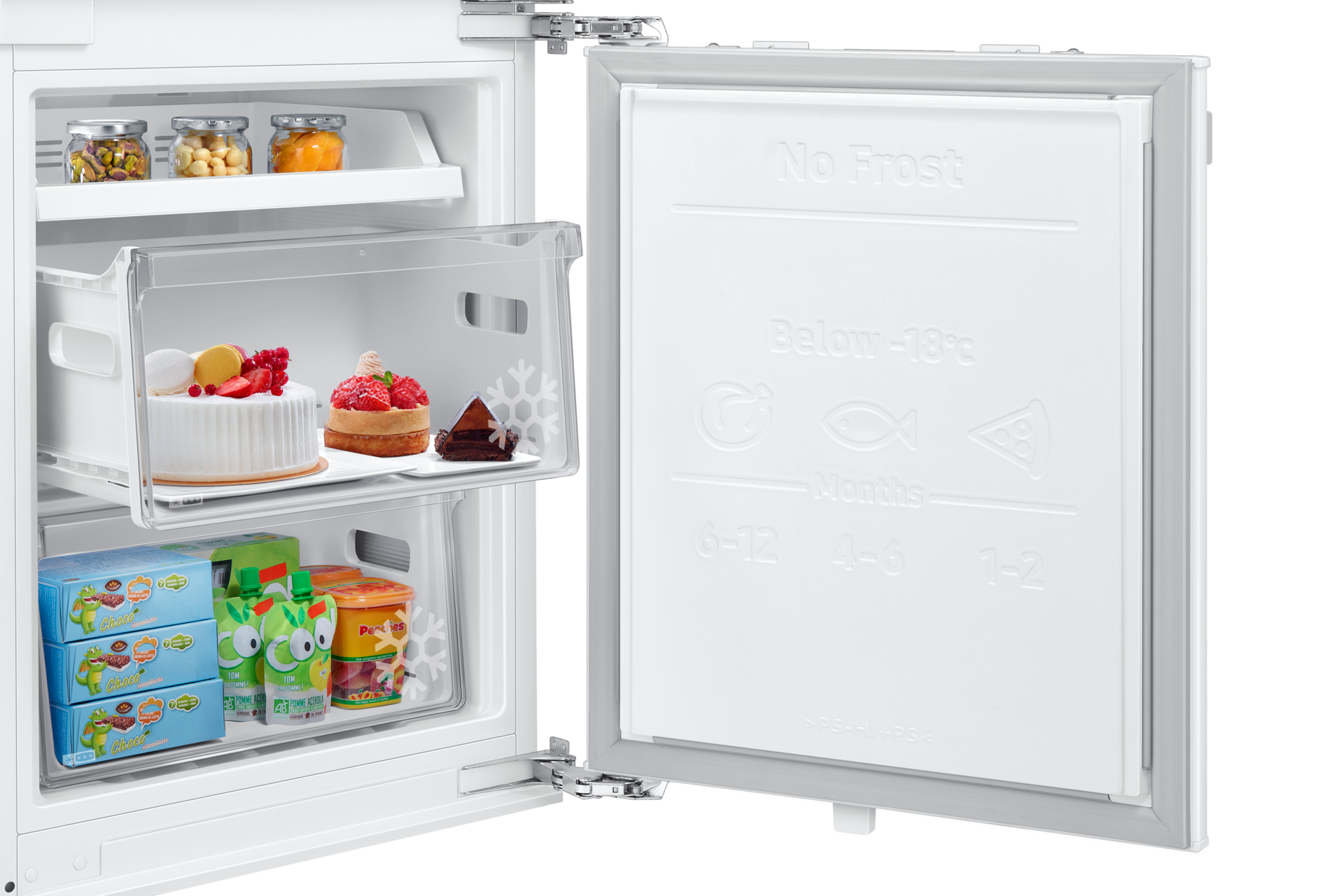 BRB80F Bottom Mount Freezer with Twin Cooling Detail6 White 