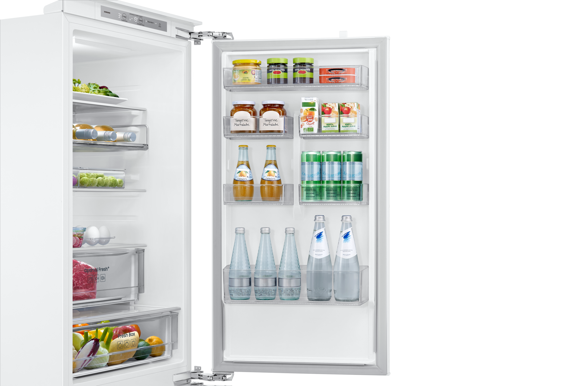 BRB80F Bottom Mount Freezer with Twin Cooling Detail10-Half-Door-Bin White 