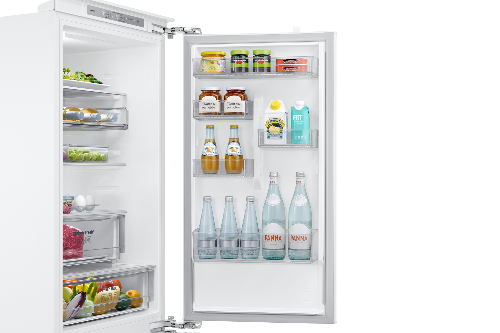 BRB80F Bottom Mount Freezer with Twin Cooling Detail11-Half-Door-Bin White 