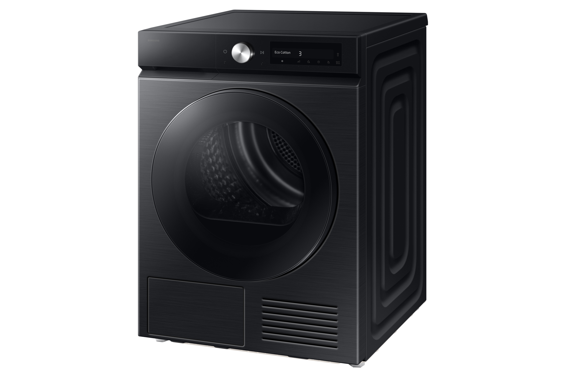 Laundry Dryer with A Energy Efficiency Rating_ R-Perspective Black 