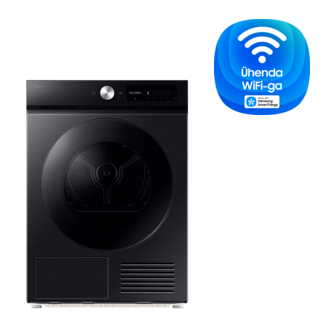 Laundry Dryer with A Energy Efficiency Rating_ Front Black 