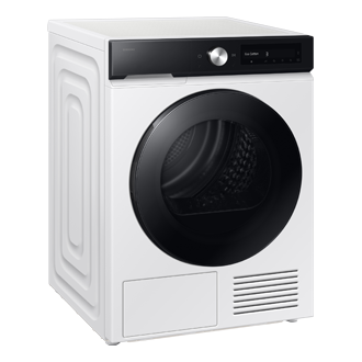 Laundry Dryer with A Energy Efficiency Rating_ L-Perspective White 