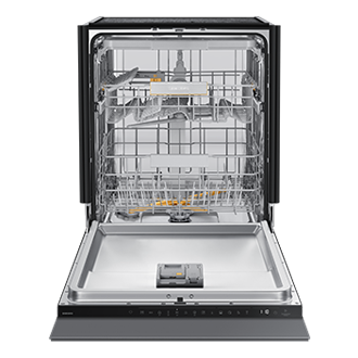 DW7700B Built In Dishwasher with Energy Efficiency and WaterJet Clean™ Front-Open2 Gray 