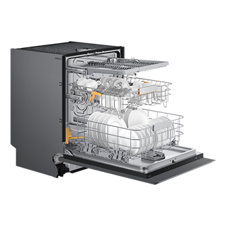 DW7700B Built In Dishwasher with Energy Efficiency and WaterJet Clean™ Dynamic Gray 